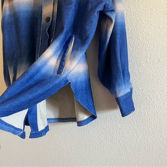 NWOT Free People Printed Ruby Jacket in Deep Sea Comb Size Medium - Picture 6 of 11